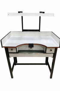 Imagem de Bancada de Ourives em Aço Inox com Luminária